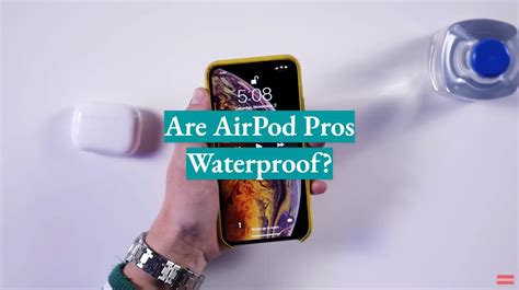 are the airpod pros waterproof.